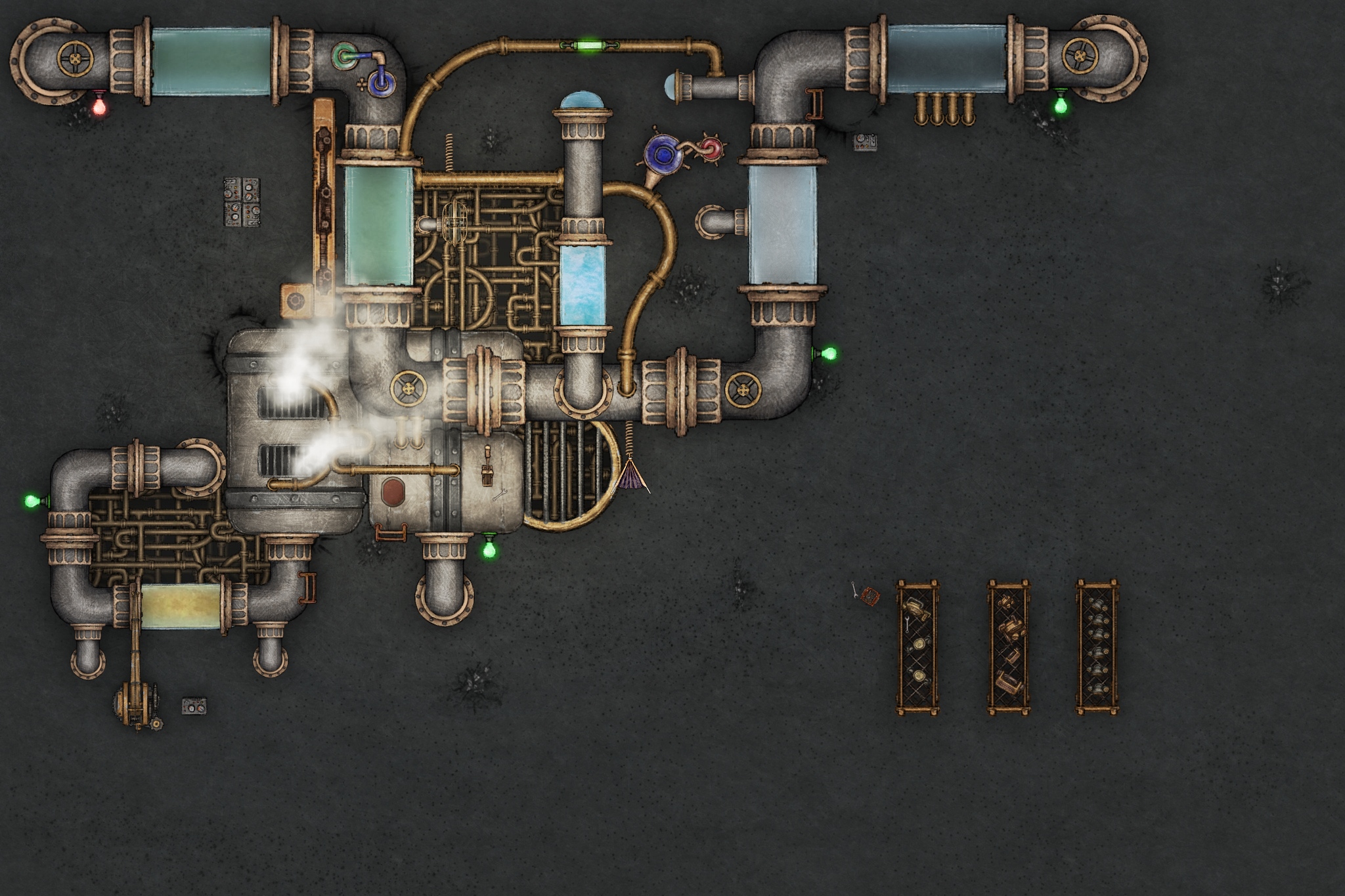 Dirigible Battlemap W Fantasy Grounds Support Ttrpg Map Spooky Action Games