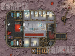 Asteroid Research Facility Battlemap W Fantasy Grounds Support Ttrpg Map Dungeon Masters Guild Dungeon Masters Guild