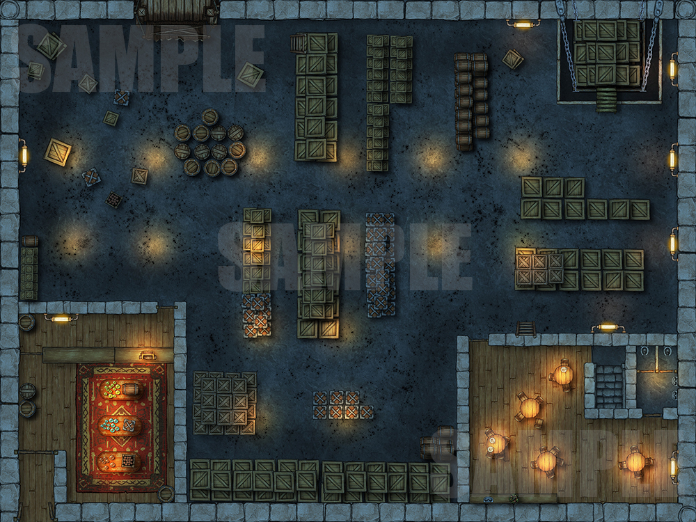 Potion Factory Battlemap w/Fantasy Grounds support - TTRPG Map